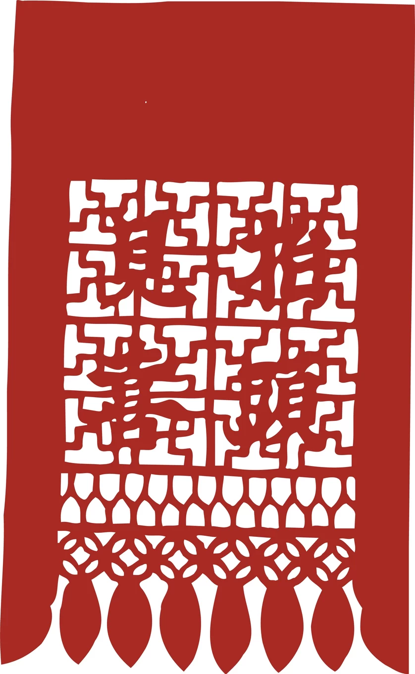 中国风中式传统喜庆民俗人物动物窗花剪纸插画边框AI矢量PNG素材【2013】